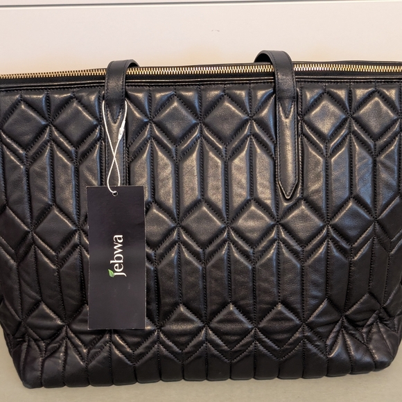LIKE NEW Jimmy Choo Black Quilted Tote - Picture 3 of 5